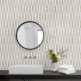 Vamos DIY-friendly tiles; peel, interlock, and stick for quick updates.