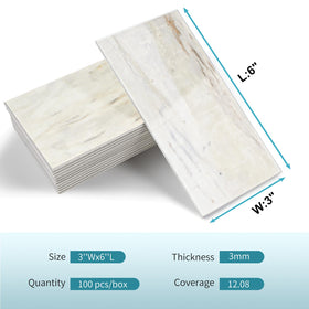 Vamos Tile 100-piece pack covers about 12 square feet for DIY projects.