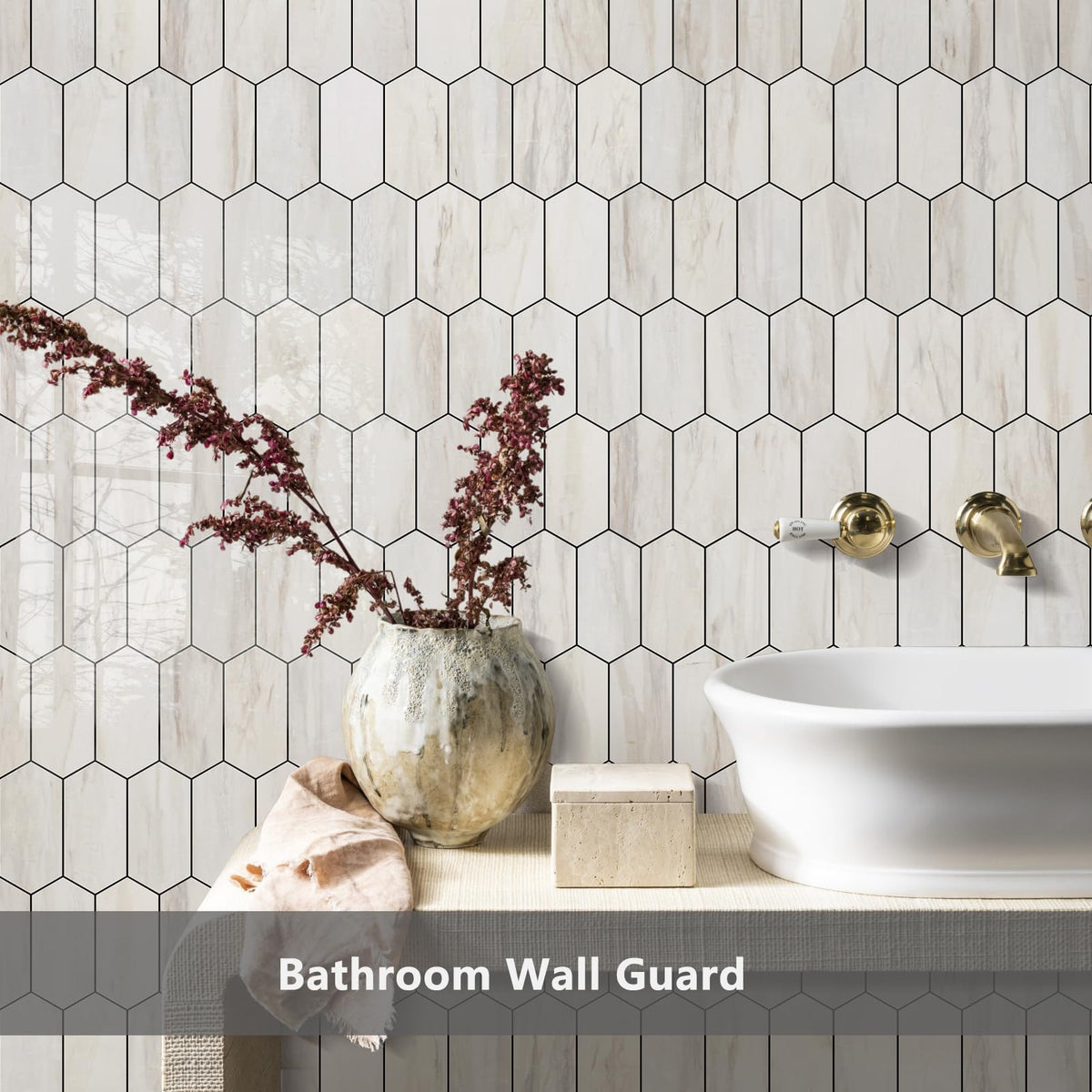 Vamos Tile easy-cut and no-mess installation on flat, clean surfaces