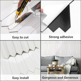Vamos Tile easy installation with cutting and sticking process.