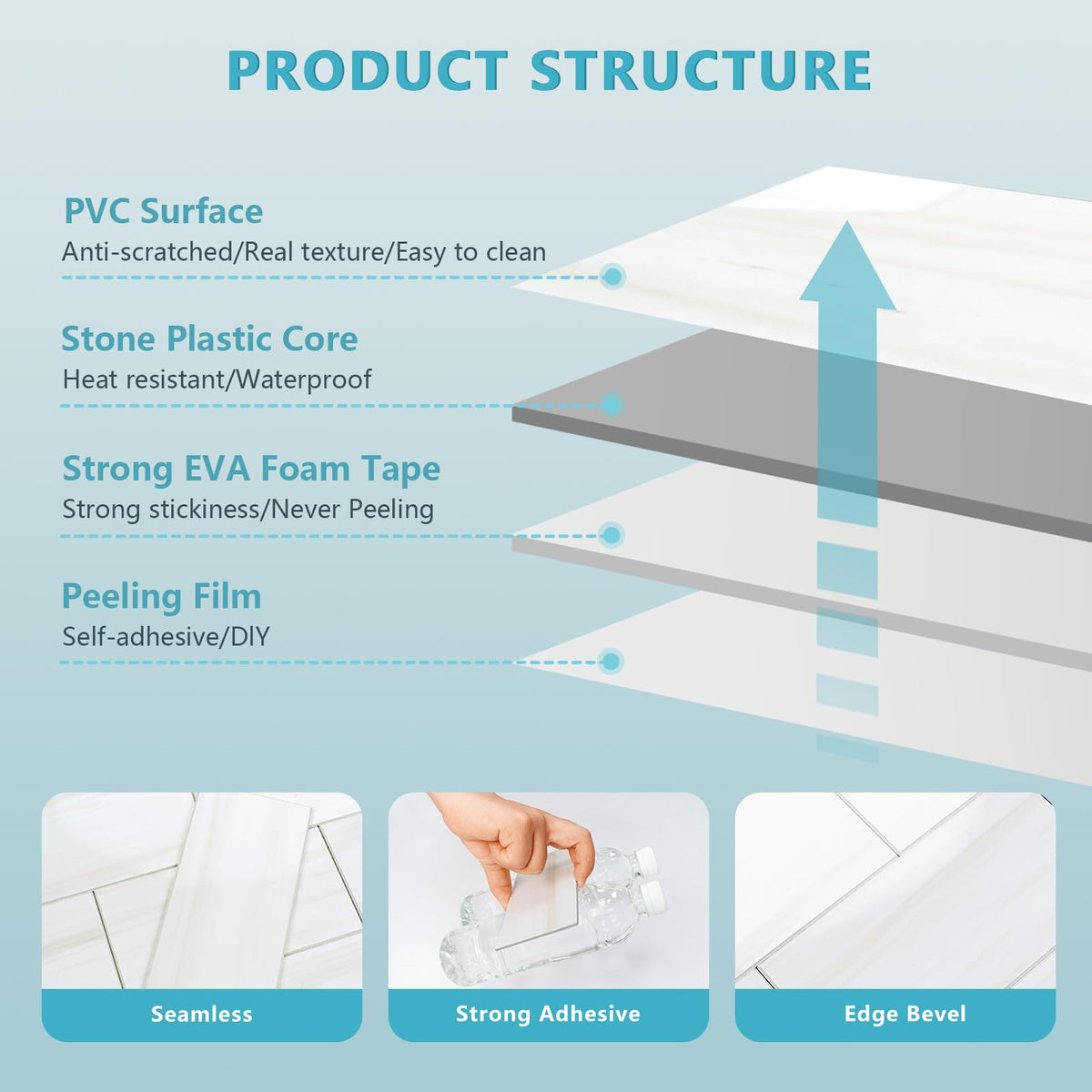 Vamos Tile glossy finish enhances light and makes spaces feel larger.