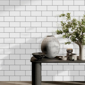 Vamos Tile glossy surface cleans easily and stays bright