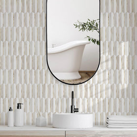Vamos Tile strong adhesive backing ensures easy pasting on ceramic tiles.