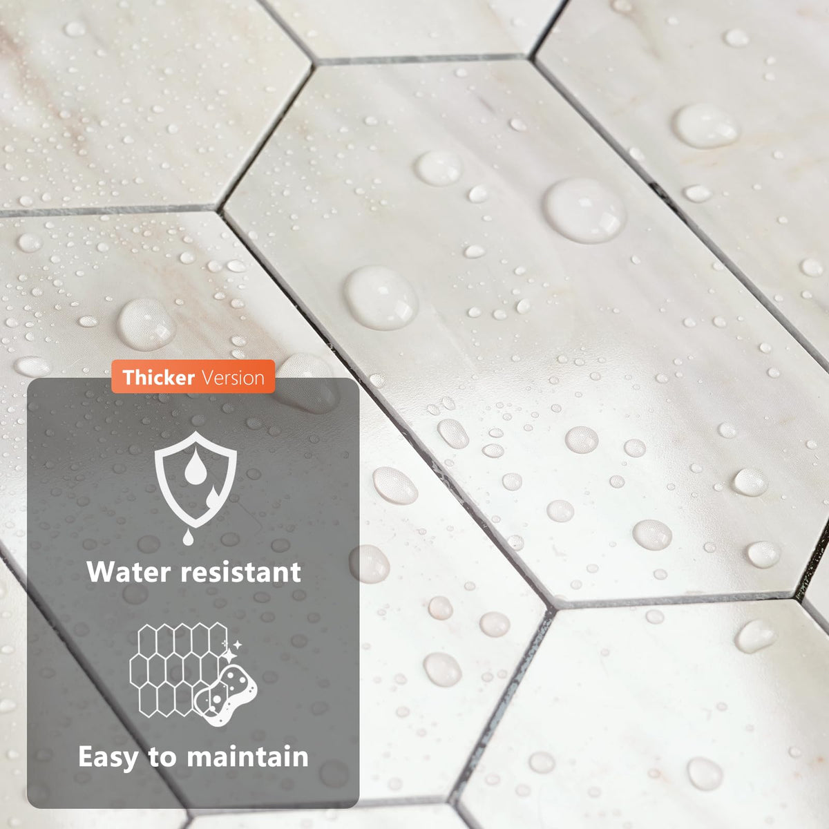 Vamos Tile versatile backing for kitchens, bathrooms, and laundry areas