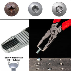 Vampliers with side wire cutter blade for quick cuts during repairs