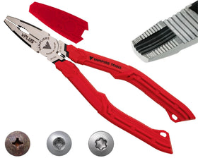Vampliers 7-inch stripped screw extractor pliers removing a stuck fastener