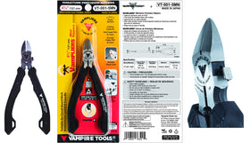 VAMPLIERS flush cutters on circuit board for accurate component trimming