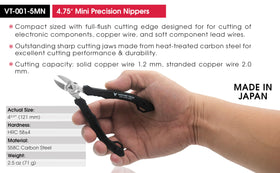 VAMPLIERS ESD-safe handles provide secure grip during delicate electronics work
