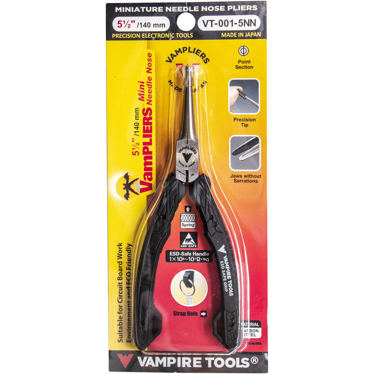 Vampliers high carbon steel S58C enhances rigidity without bending