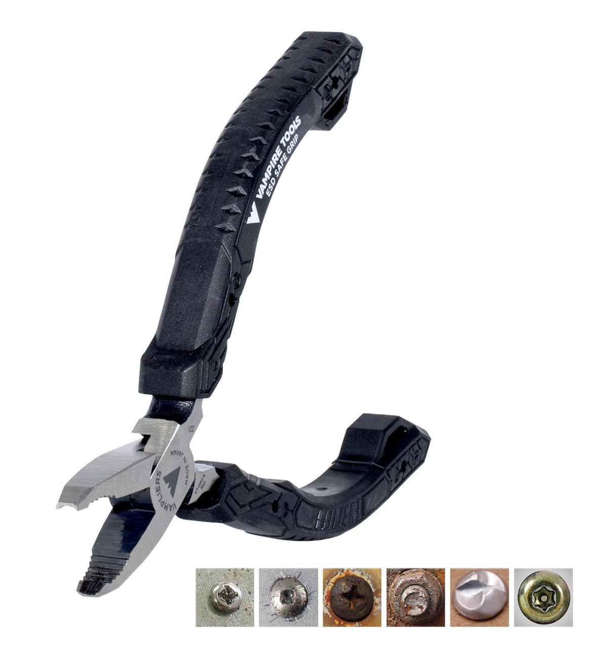 Vampliers ideal for laptops and motherboards screw removal.