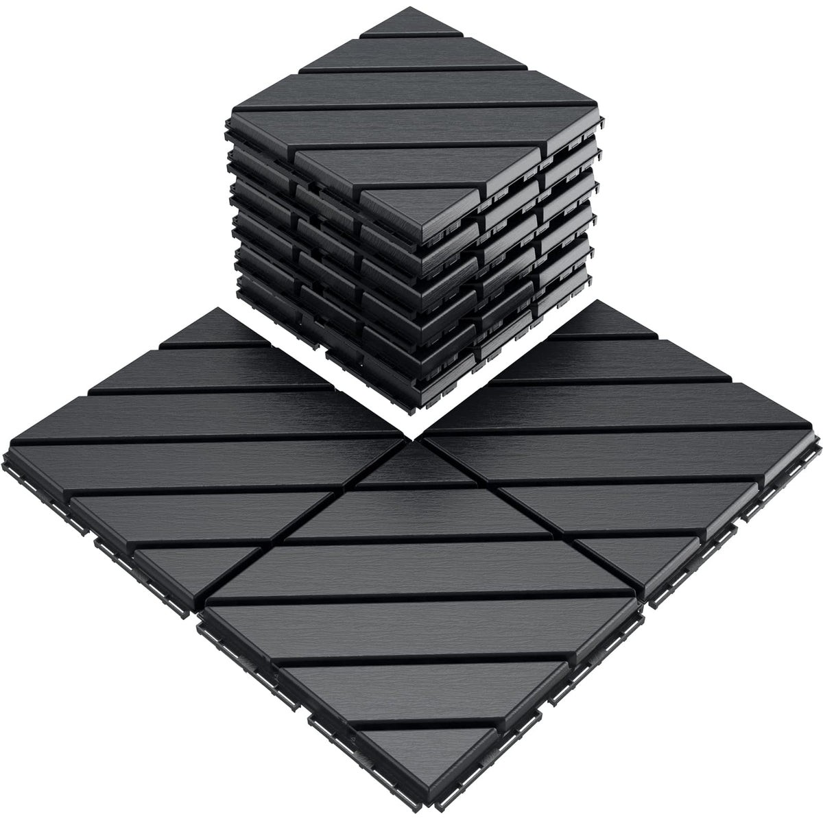 VANCASTLE deck tiles close-up texture highlighting grip and durability