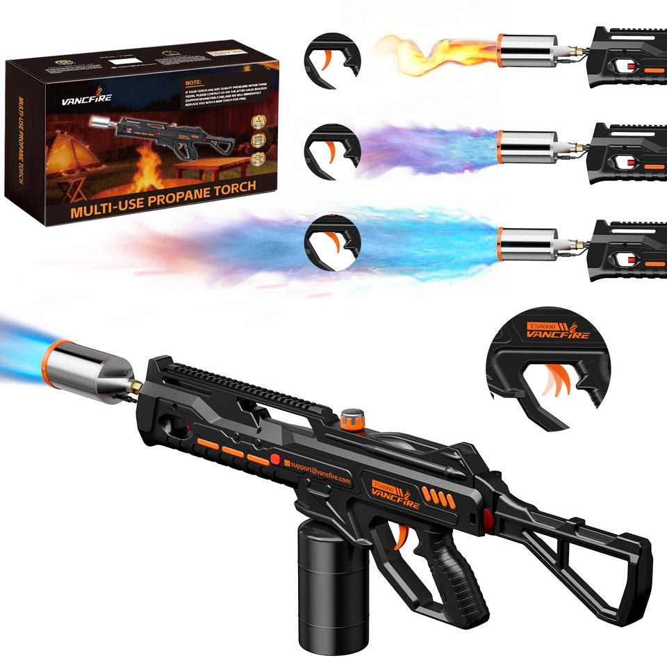 VANCFIRE powerful propane torch with 36.6-inch reach for safer outdoor lighting