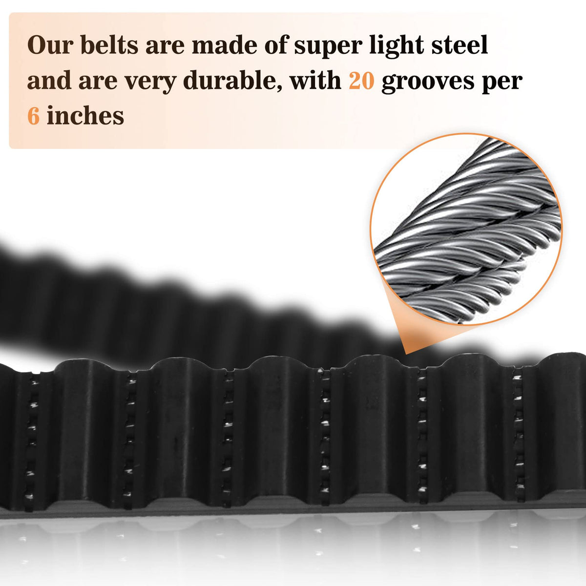 Vanesa 41A5250 belt durable steel construction for long life