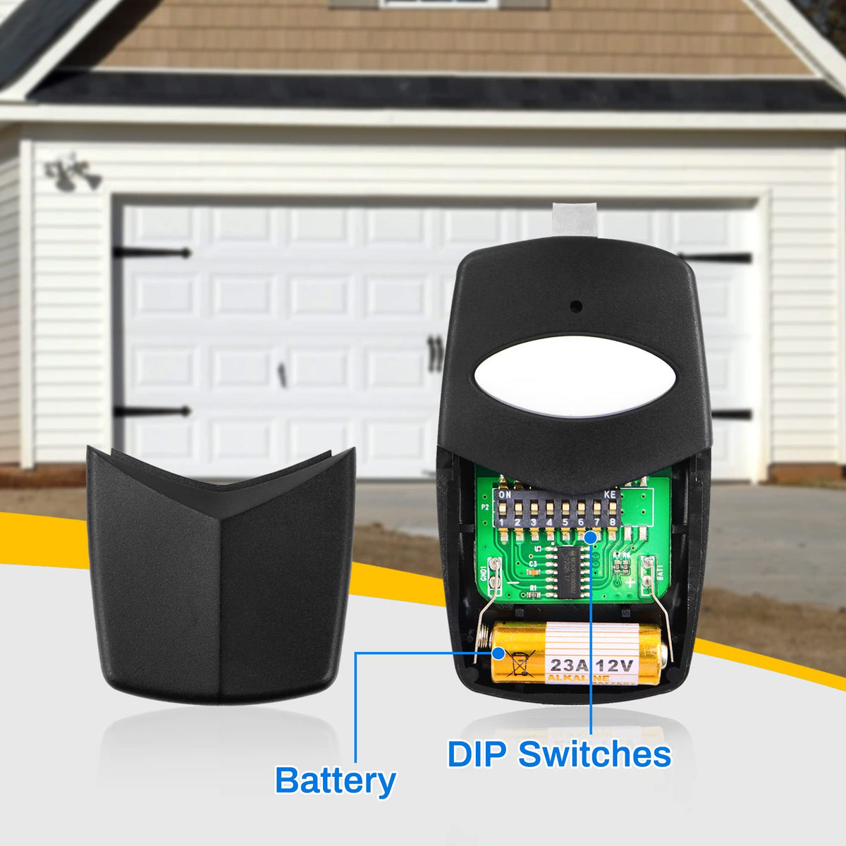 Vanesa DTC remote battery compartment emphasizes reliable power in daily use.