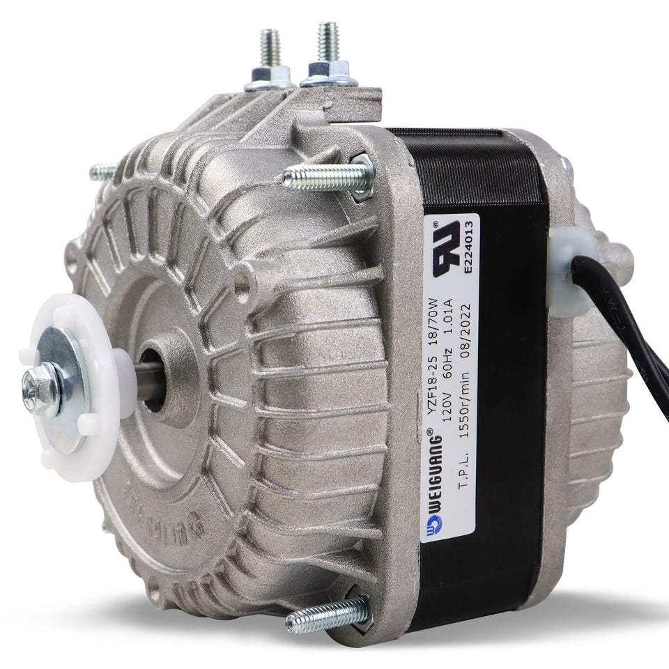 Vanesa YZF18-25 fan motor front view for reliable refrigeration cooling