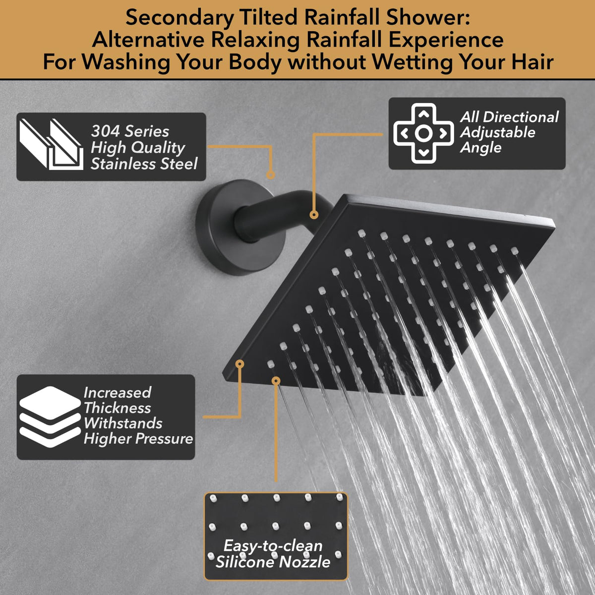 VANFOXLE 2-in-1 handheld shower for pets, cleaning fixtures, and flexible reach