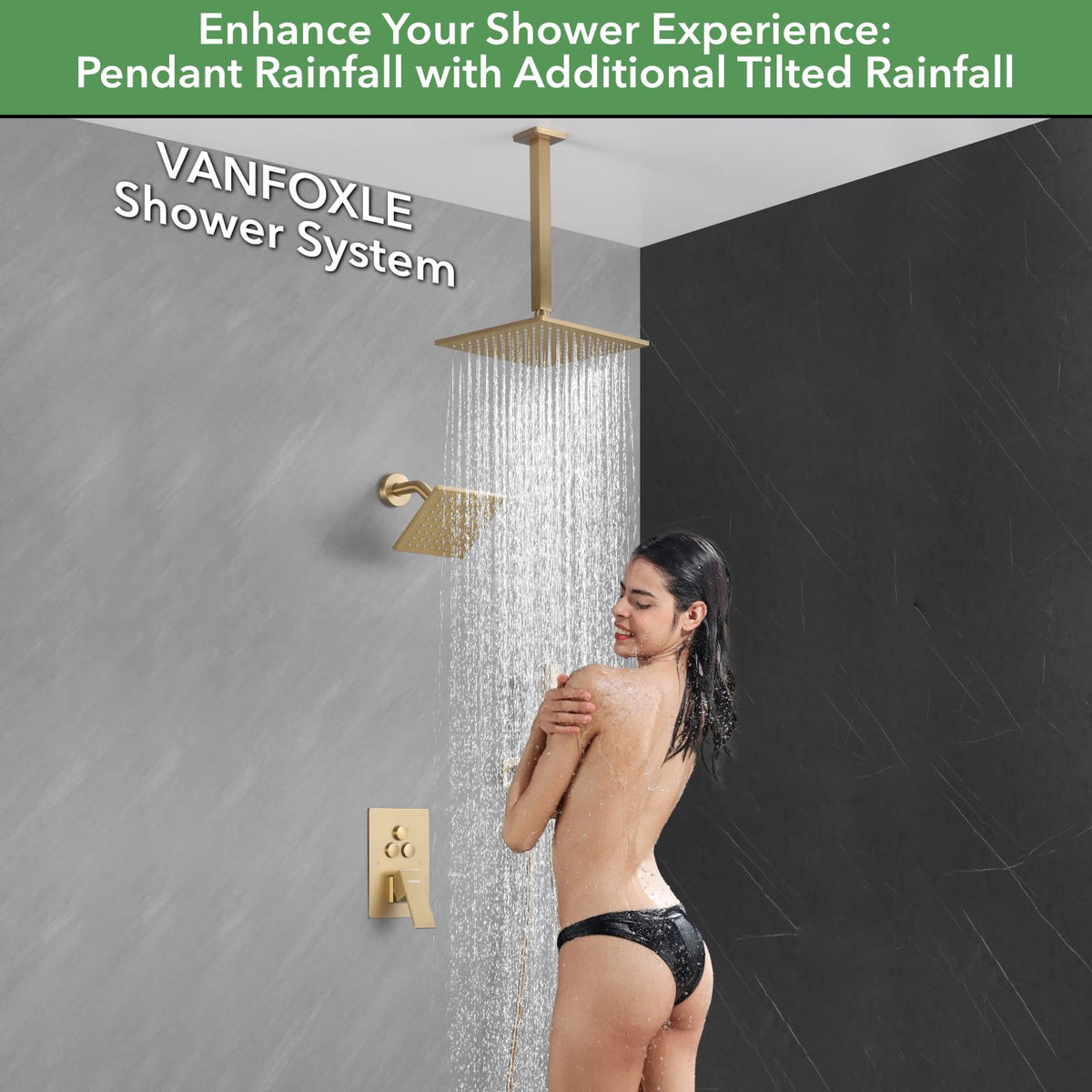 VANFOXLE 2-in-1 handheld shower for versatile cleaning