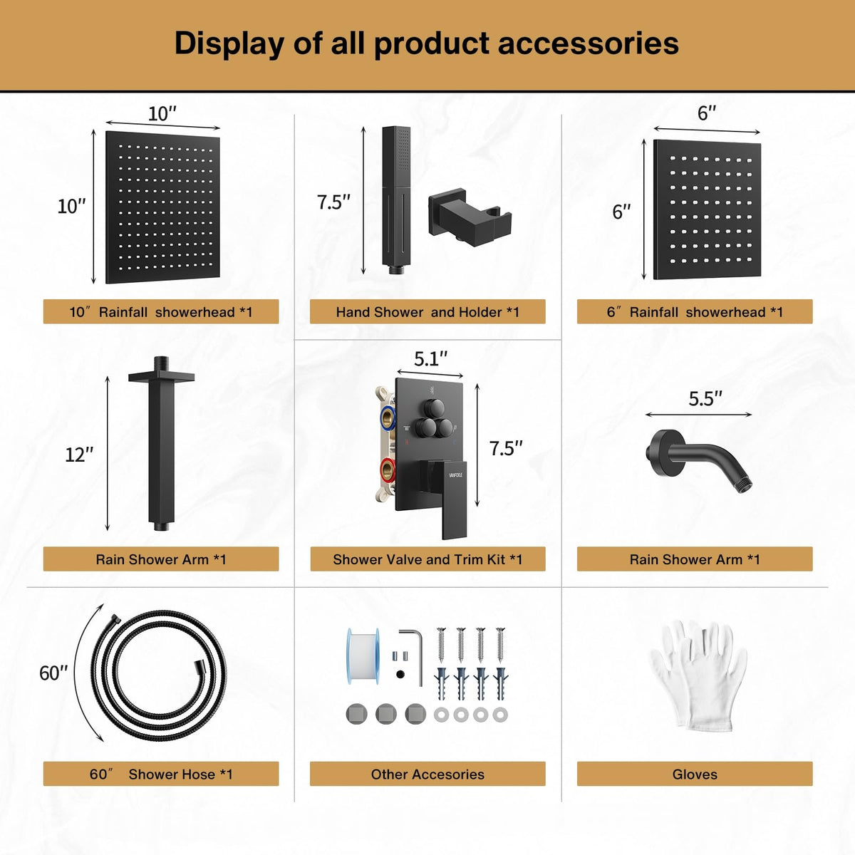 VANFOXLE spare parts and support for quick replacements and worry-free use