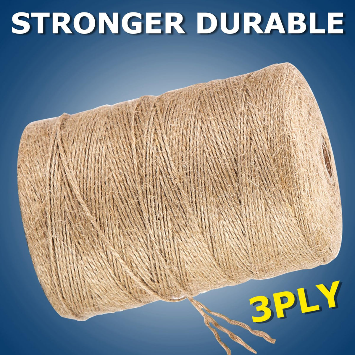 Vanhench jute twine gift-wrapping idea highlighting rustic charm.