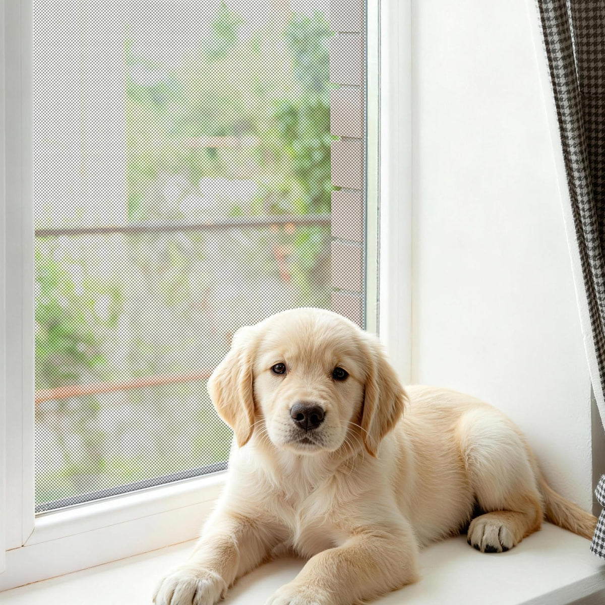 Vaniture breathable window screen preserving airflow and outside visibility.