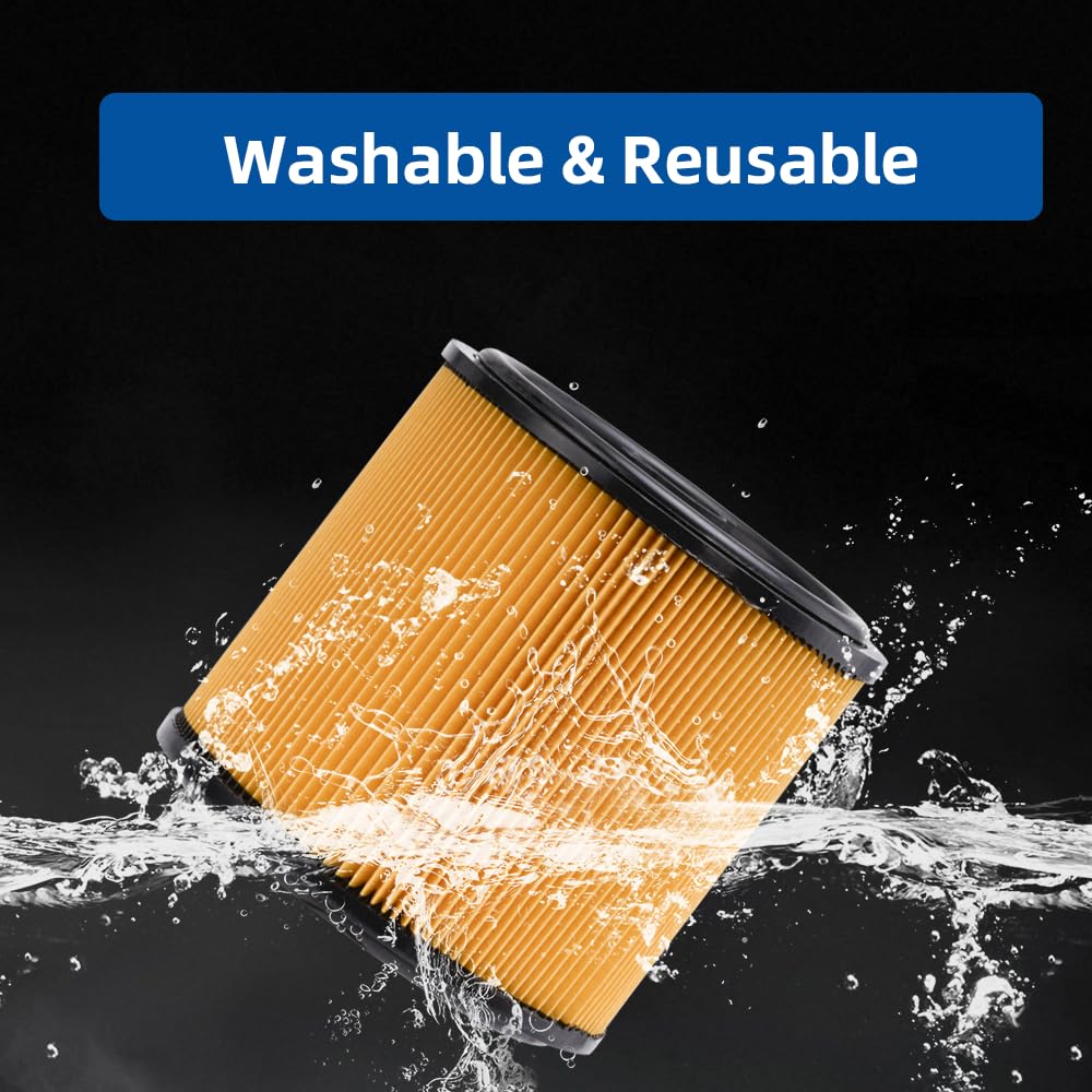 Vanko Bettia filter compatible with 5-20 gallon vacuums for versatile use.