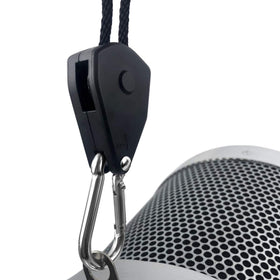 Vanleno black rope design blends with ceilings while delivering reliable support