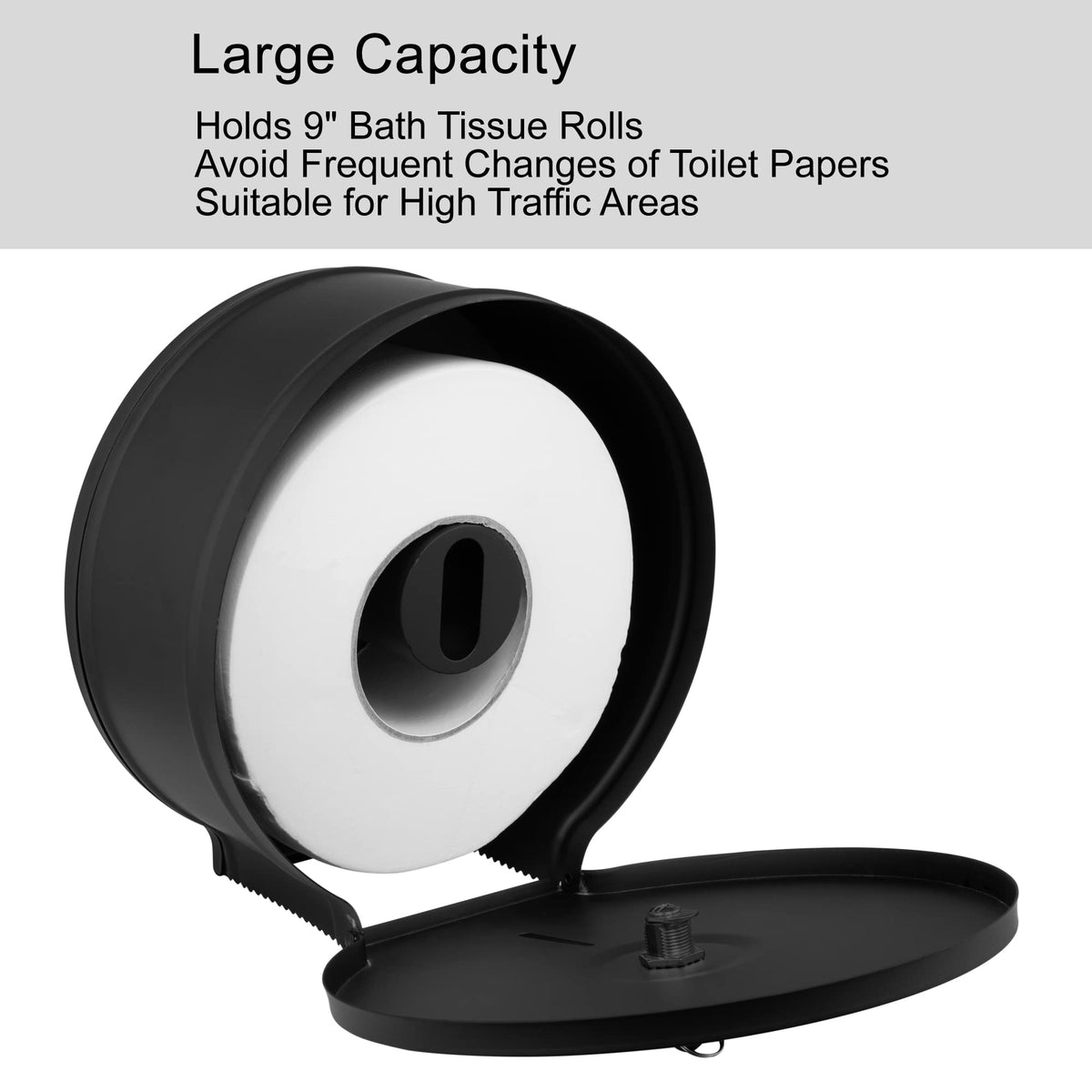 VANNSOO matte-black finish adds modern look while staying easy to clean.