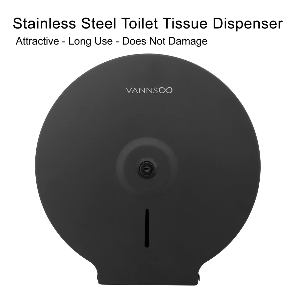 VANNSOO stainless steel body highlights durability and a clean aesthetic for shared spaces.