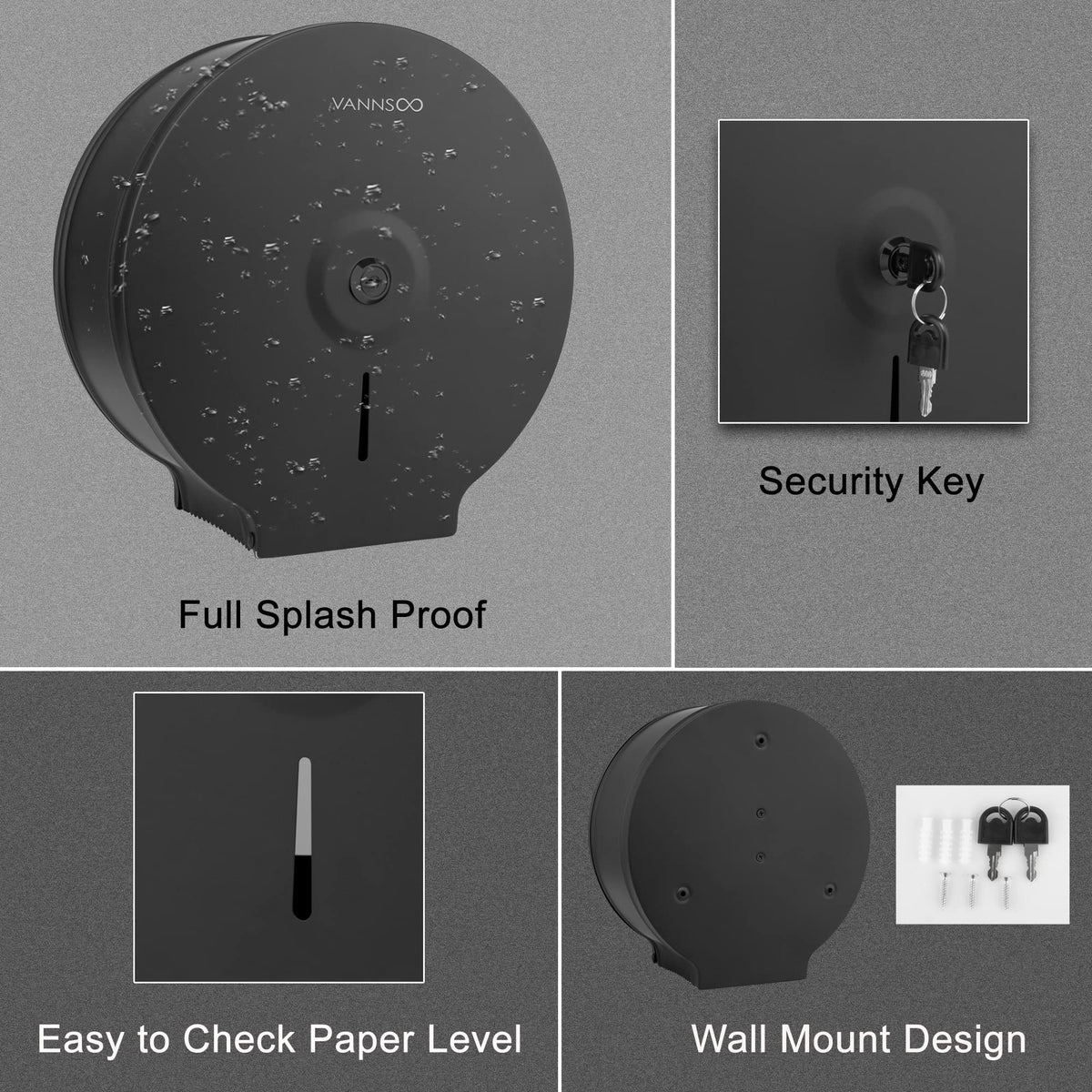 VANNSOO wall-mounted design saves space in compact bathrooms.