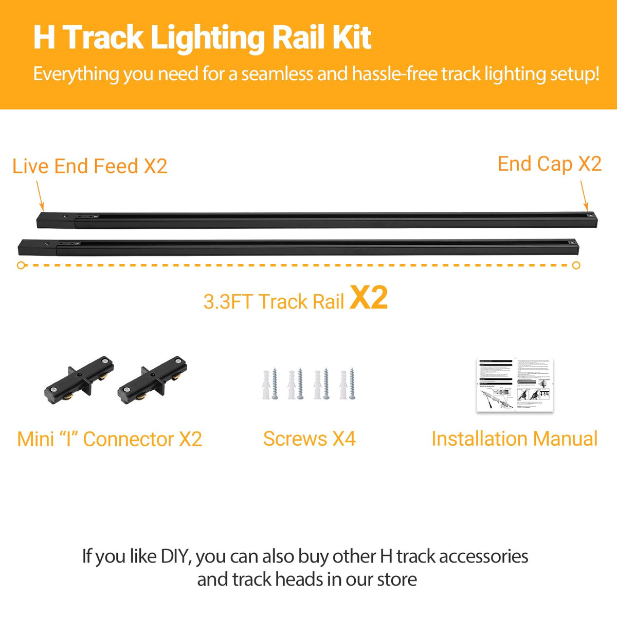 VANoopee H Track Rail with durable construction supports daily use.