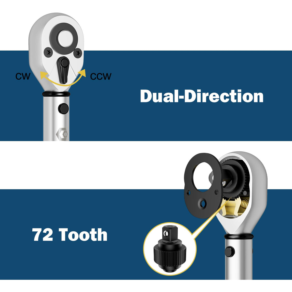 VANPO 1/2-inch drive torque wrench ideal for car lug nuts