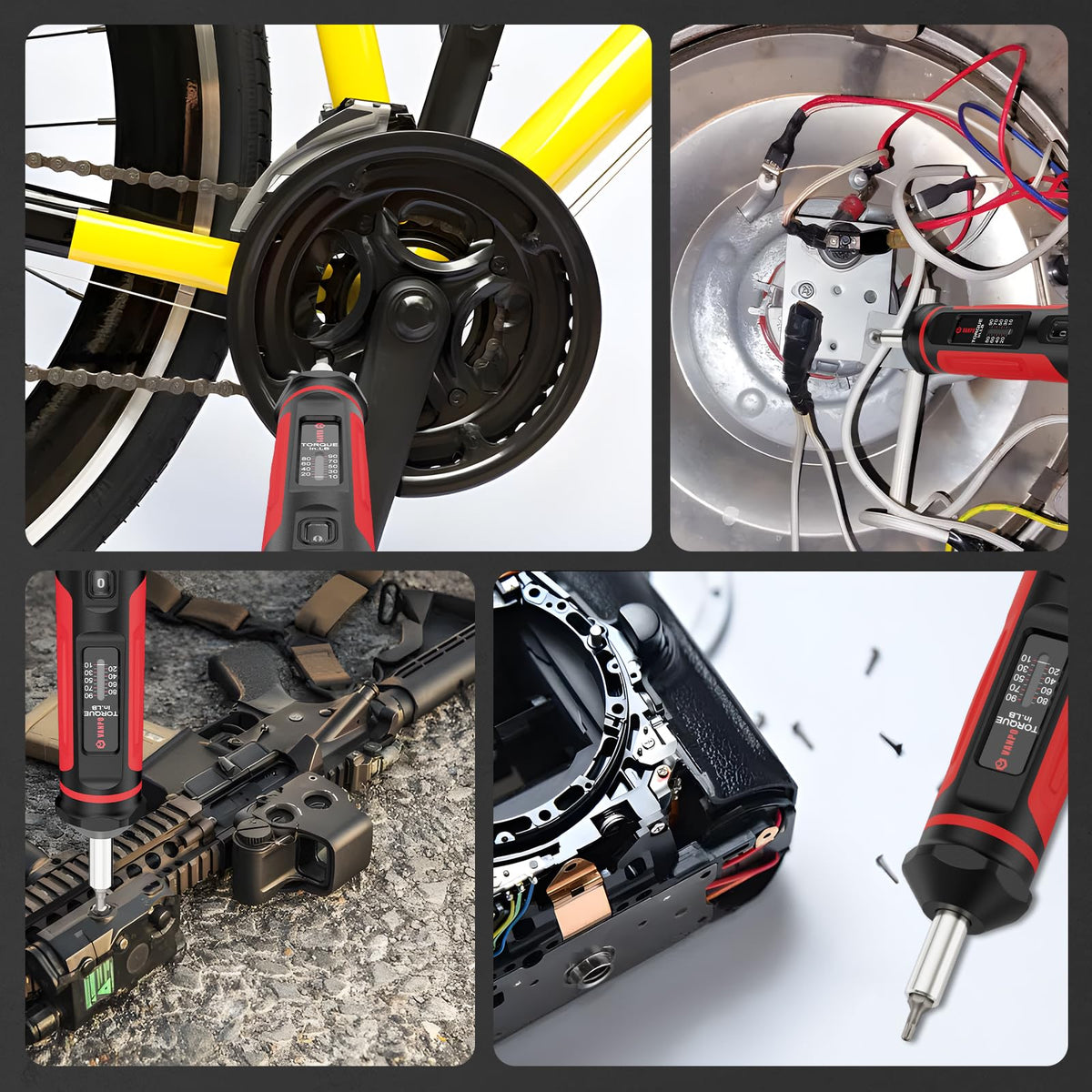 Click-to-lock torque adjustment on Vanpo screwdriver.