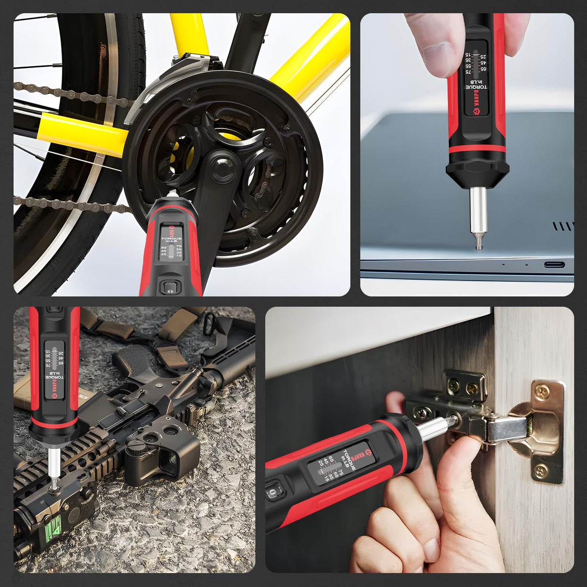 Multi-use VANPO torque screwdriver suitable for bike maintenance and repairs