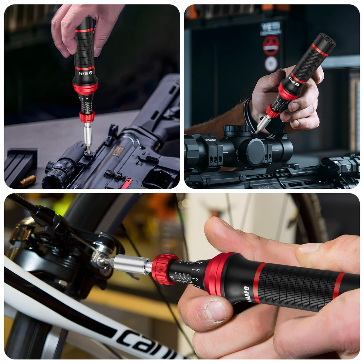 VANPO compact case keeps all bits organized for on-the-go repairs.