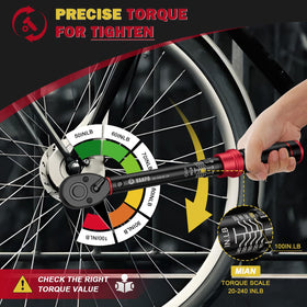 VANPO torque wrench stored in sturdy case for organized bicycle maintenance
