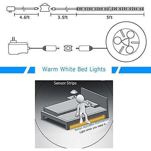 Vansky bed light auto shut-off timer saves energy and reduces glare.