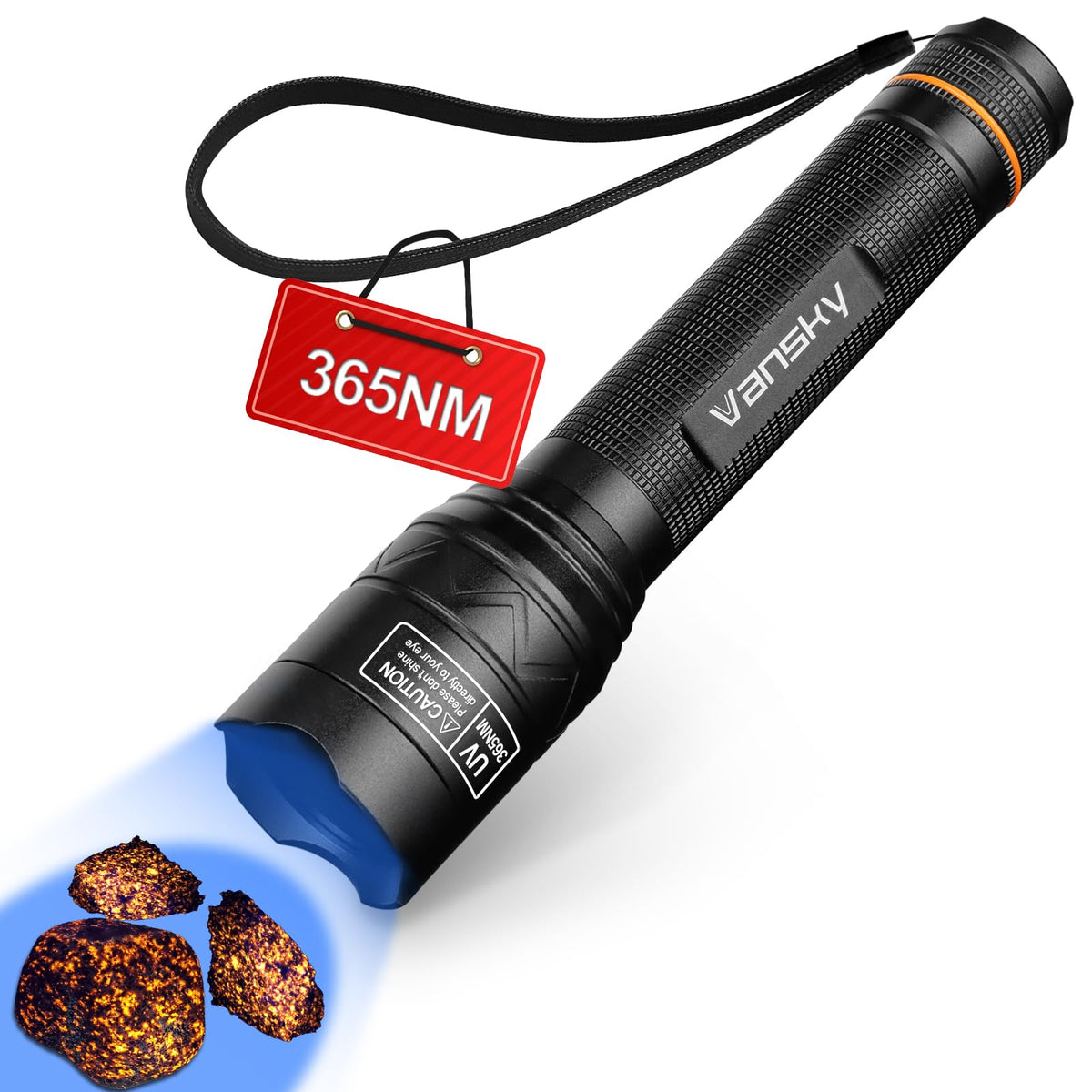 Vansky X7 Pro 365nm UV light reveals hidden stains for quick cleaning