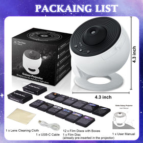 VanSmaGo Galaxy Projector ideal for bedrooms, living rooms, and home theaters.