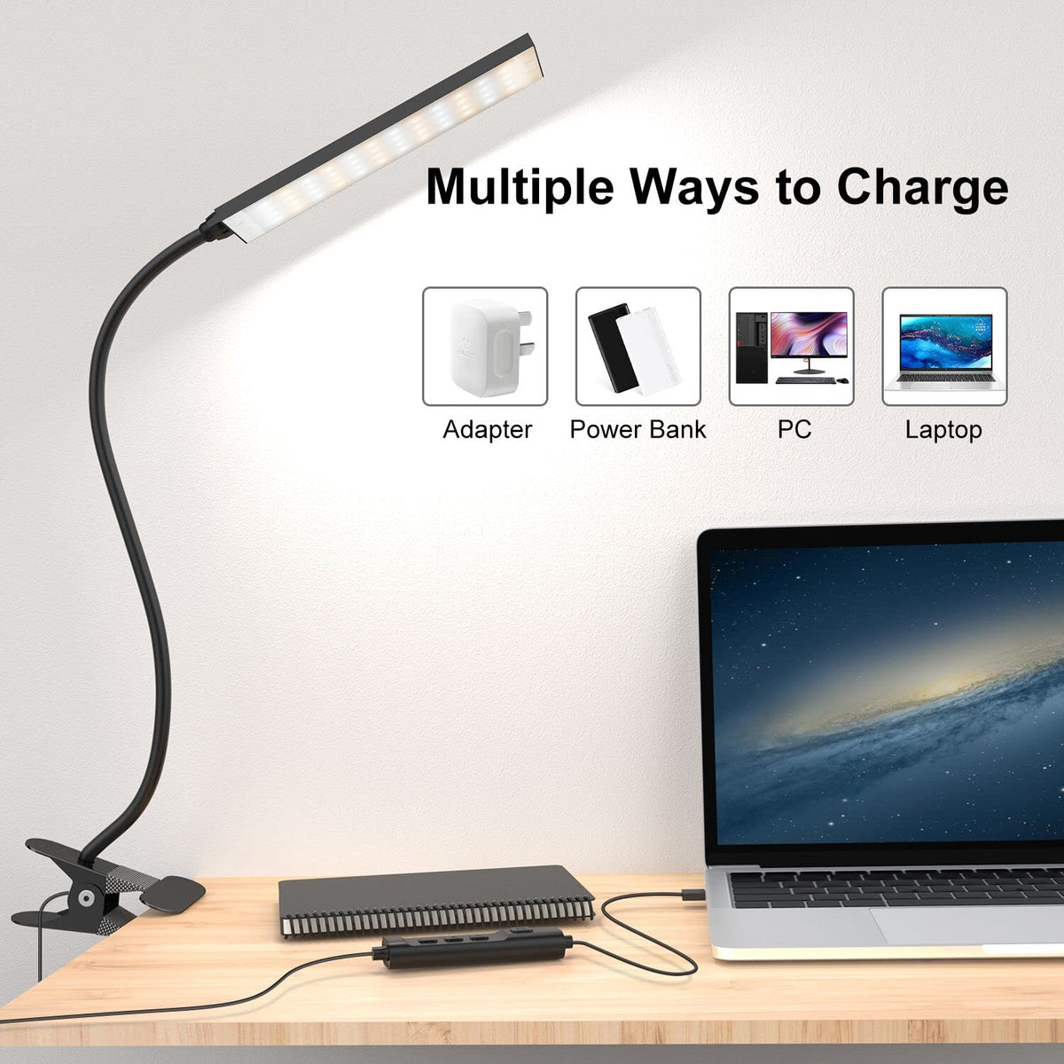Vansuny metal clip demonstrates durable clamp for desks and shelves, everyday use.