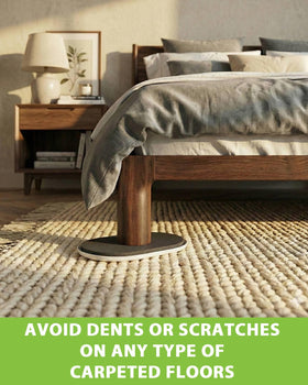 Vanteen glide action demonstration on carpet with furniture.