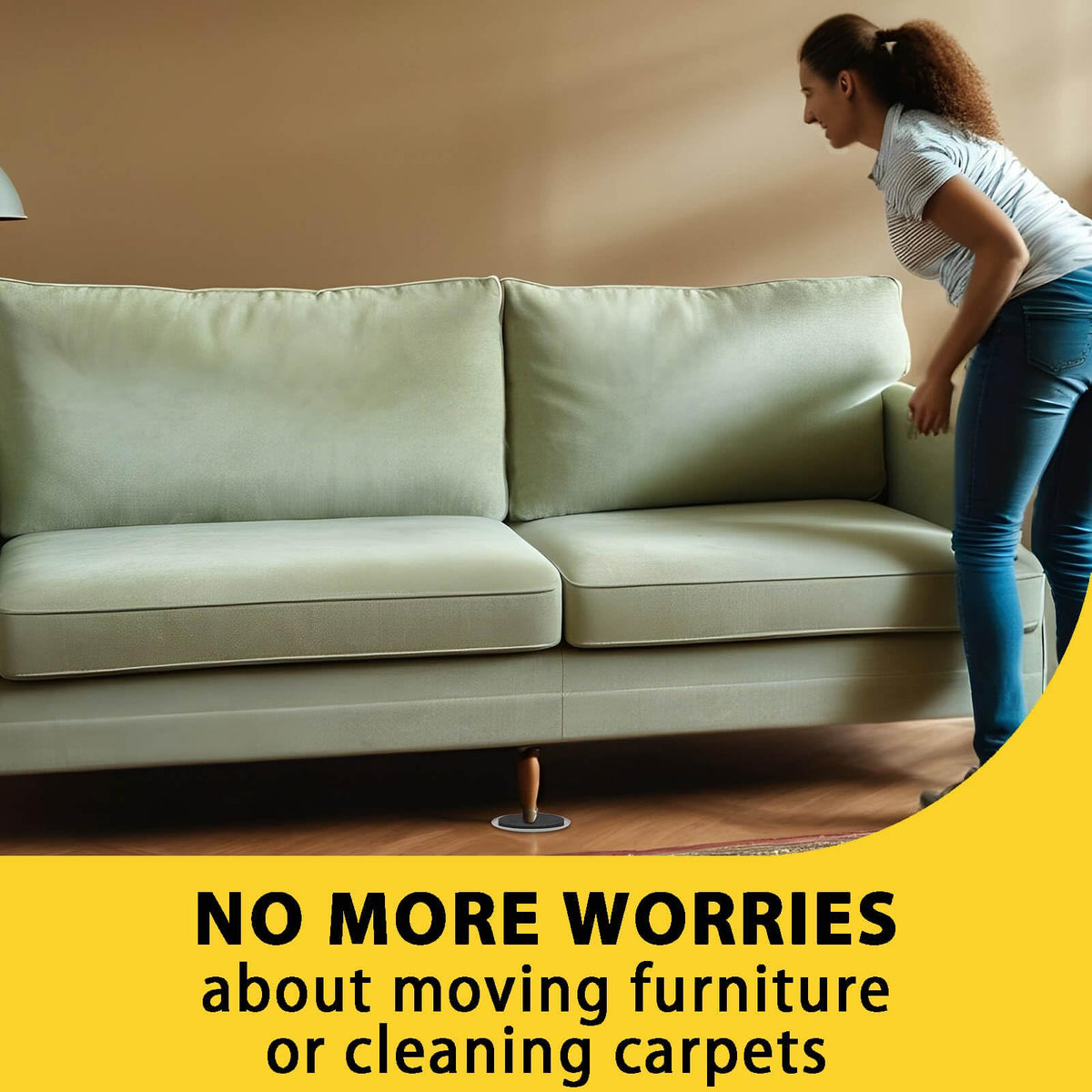 Vanteen packaging view of furniture sliders set