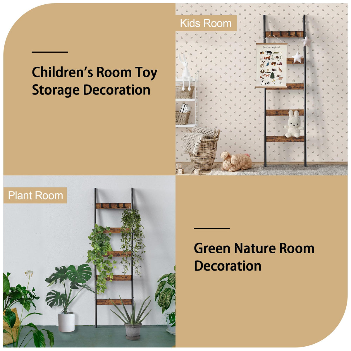 Vantimo vintage particleboard frame adds rustic charm and stability.
