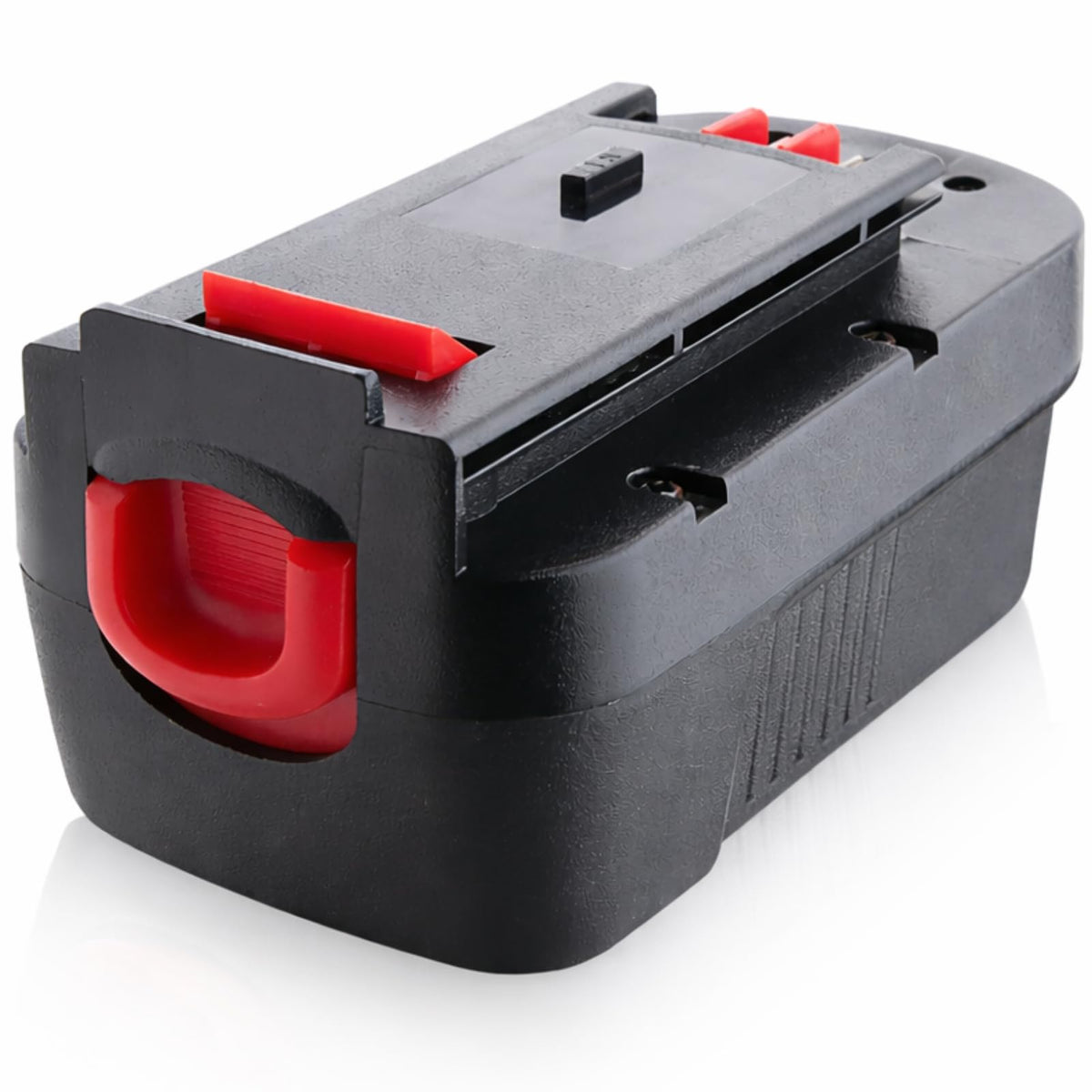 VANTTECH 18V Ni-MH battery front view showing upgraded capacity for longer tool runtime.