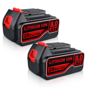 VANTTECH 8.0Ah battery pack front view highlighting runtime potential