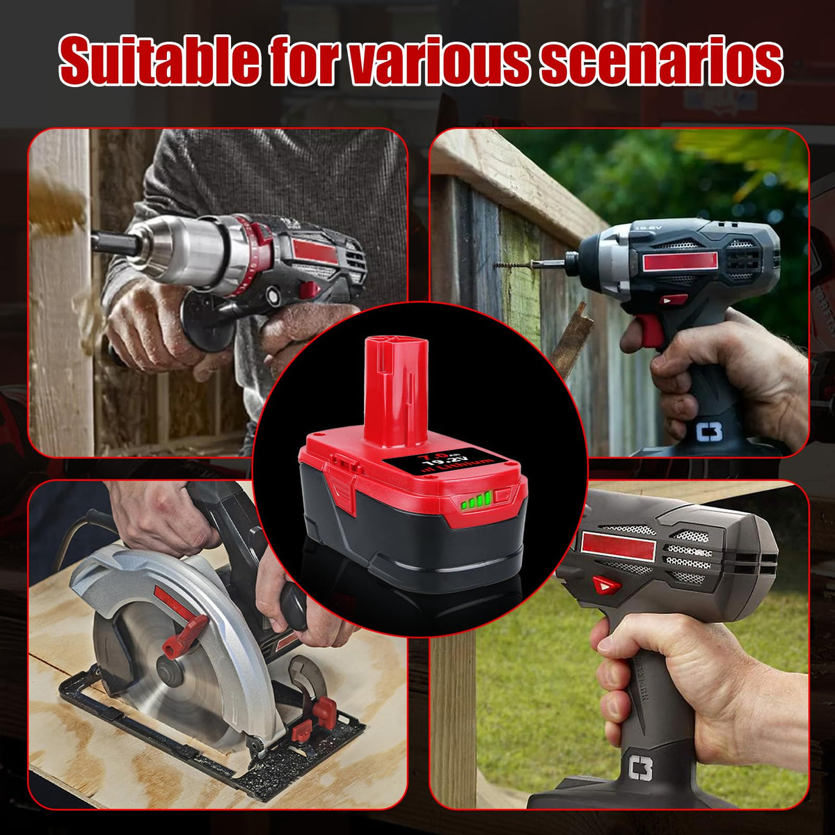 VANTTECH Craftsman 19.2V charger compatibility ensures seamless tool pairing