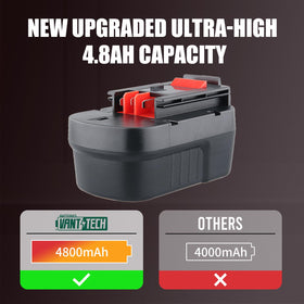VANTTECH HPB14 battery with charger compatibility highlight.