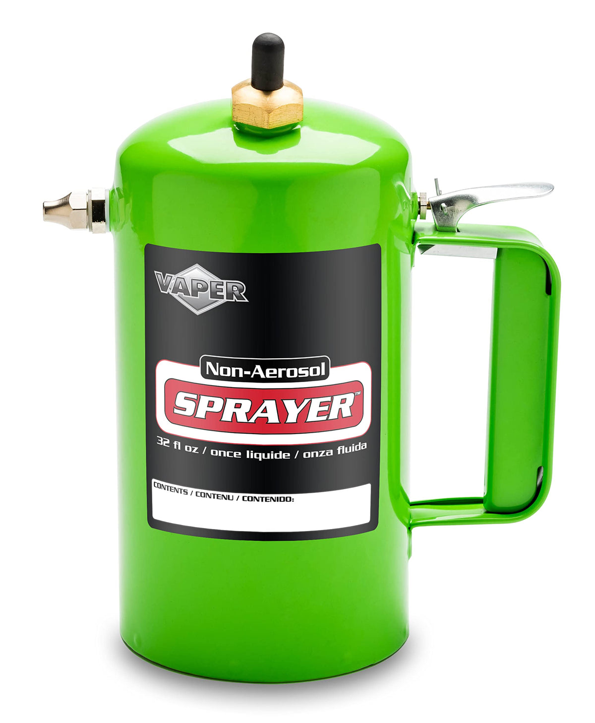 Vaper Spot Spray bottle green showcases precise application for targeted cleaning
