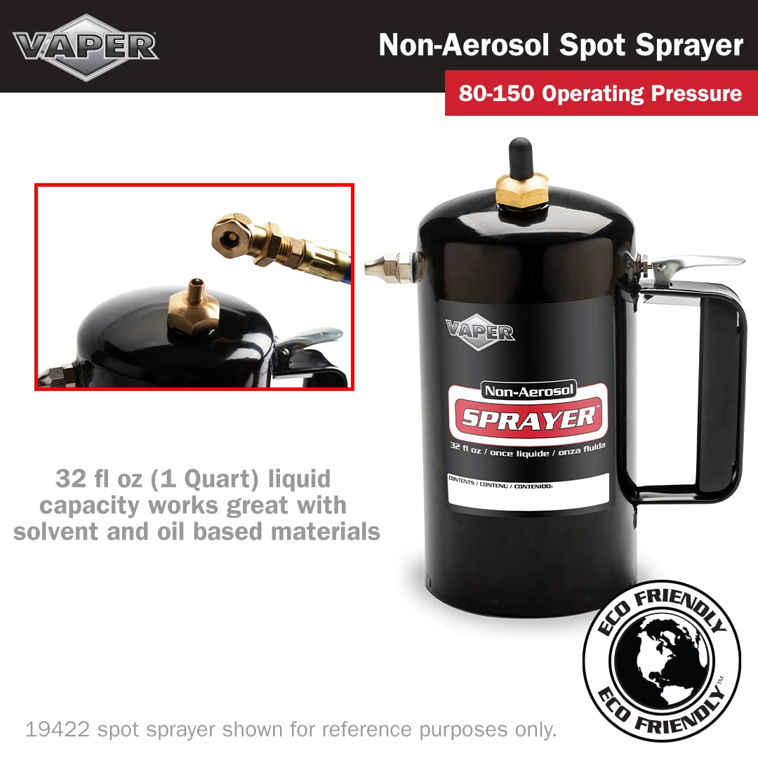 Vaper Spot Spray Yellow nozzle detail demonstrates precise, non-aerosol application.