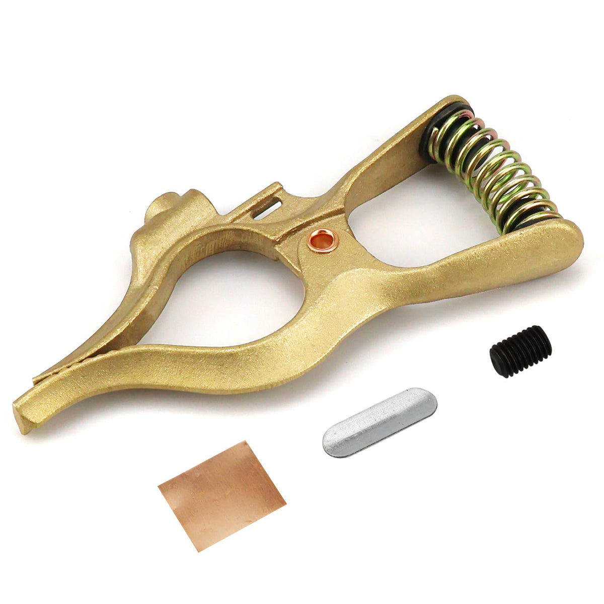 Vaphy brass ground clamp offers 300 Amp capacitance for steady grounding in welding work