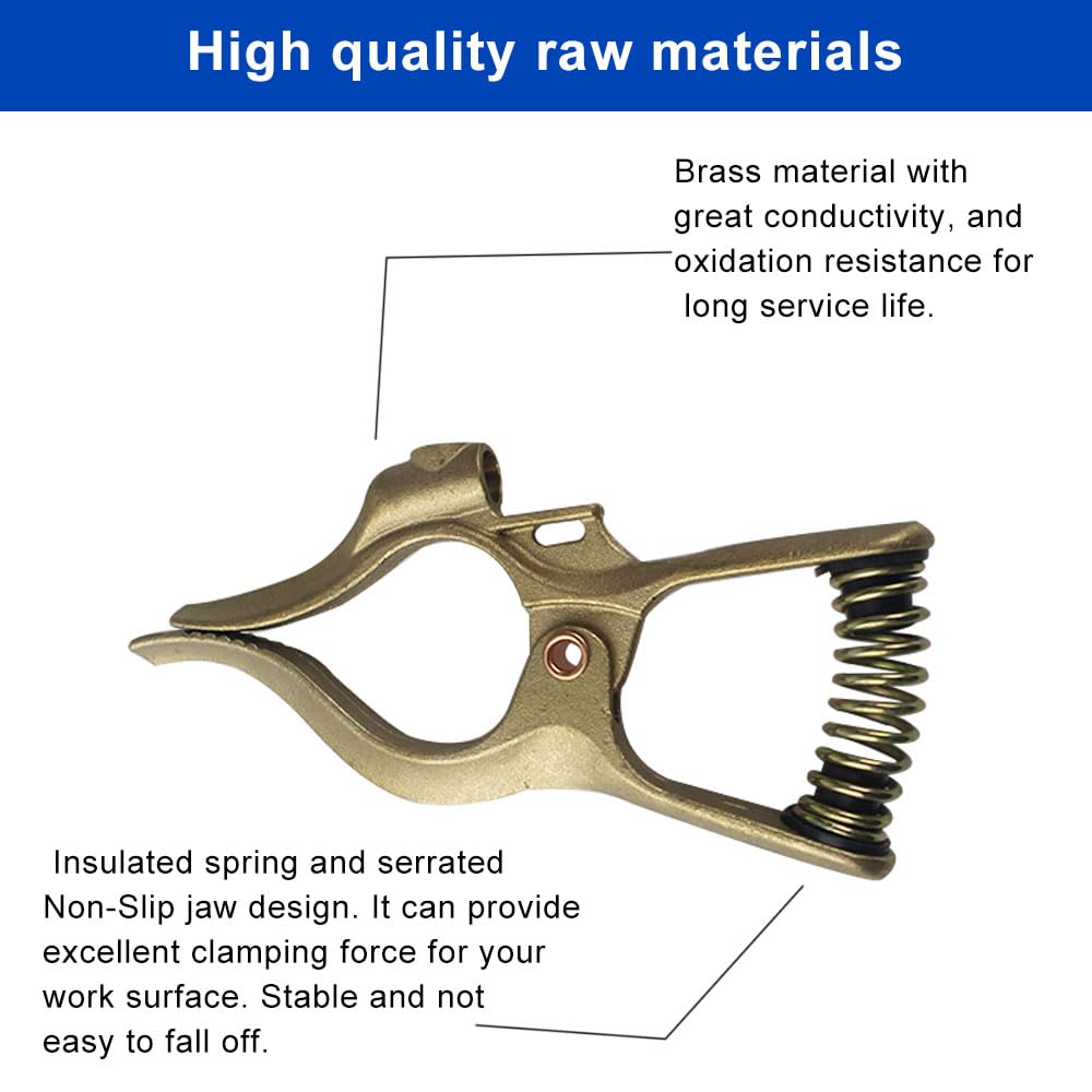 Vaphy brass-welding-ground-clamp durable construction for long-lasting grounding